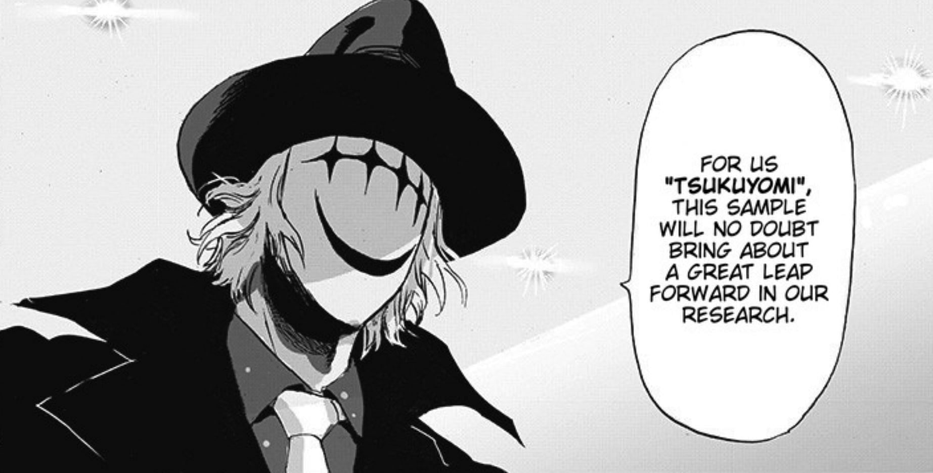 Enigmatic Tsukuyomi member as seen in the manga (Image via Shueisha)